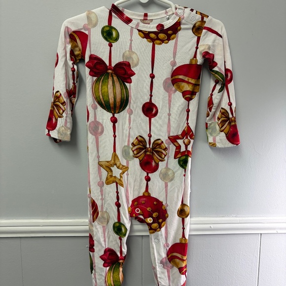 Little Bum Bums Bamboo Christmas Ornaments Romper Size 6-9 months - Picture 1 of 5